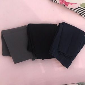 Set of 3 Pixie Pants, mid rise. O regular.